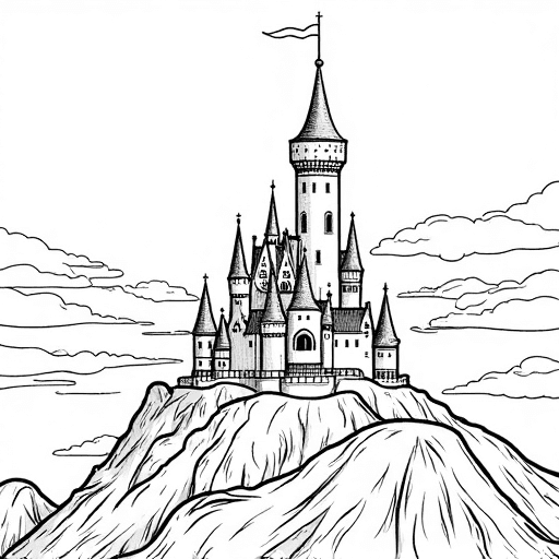A castle on top of a hill