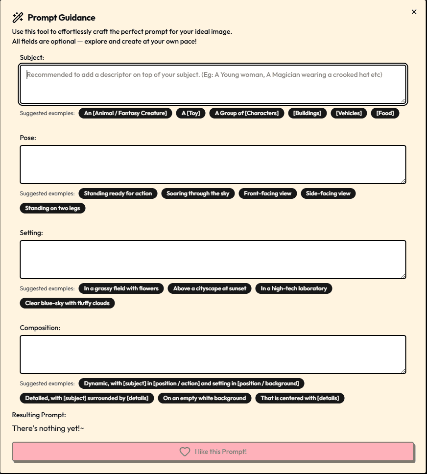 prompt guidance example screenshot