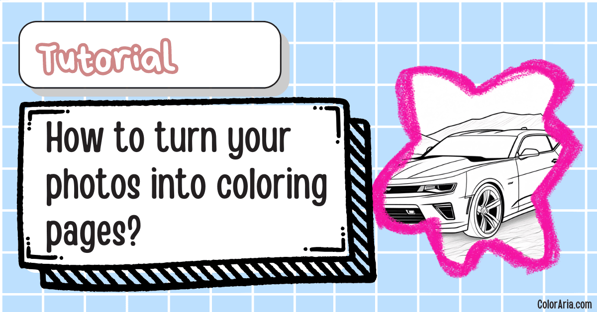 How to turn your photos into coloring pages - ColorAria