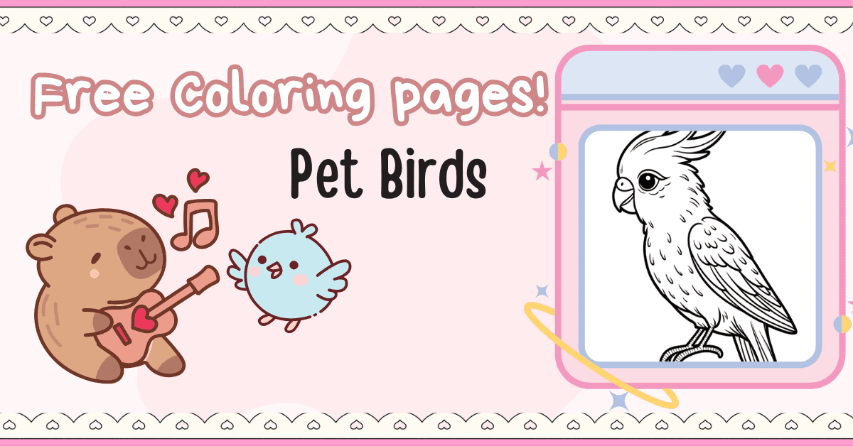 Celebrate National Pet Bird Day with Free Coloring Pages | ColorAria