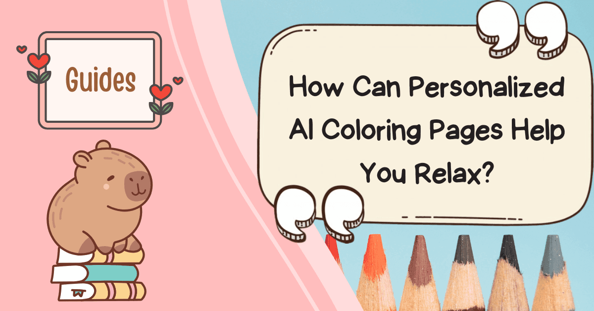 How can personalized AI Coloring Pages help you relax?