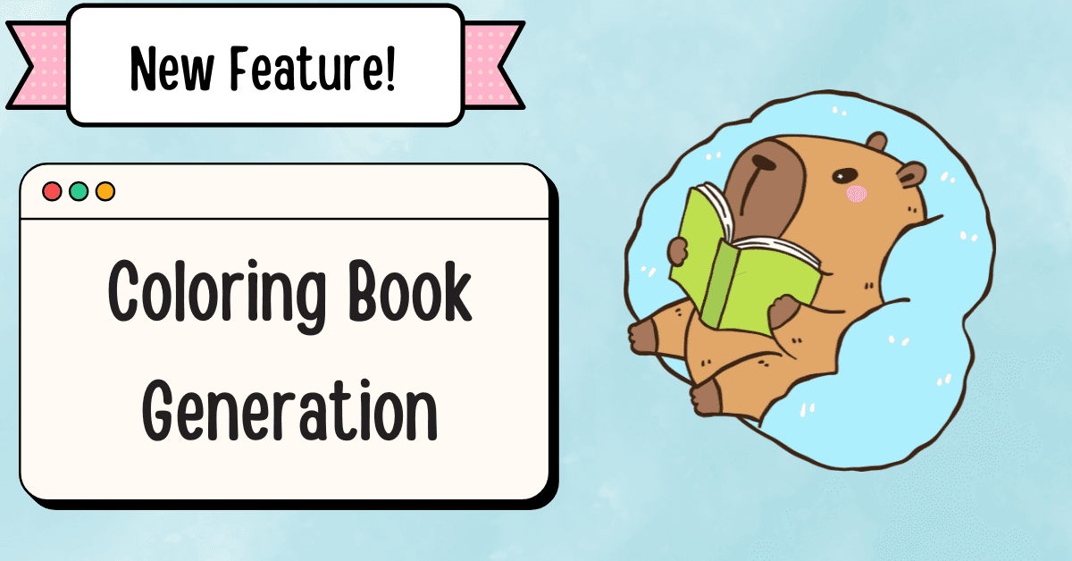 New Feature: Coloring Book Generator