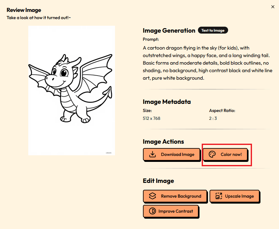 Color from your dashboard coloraria